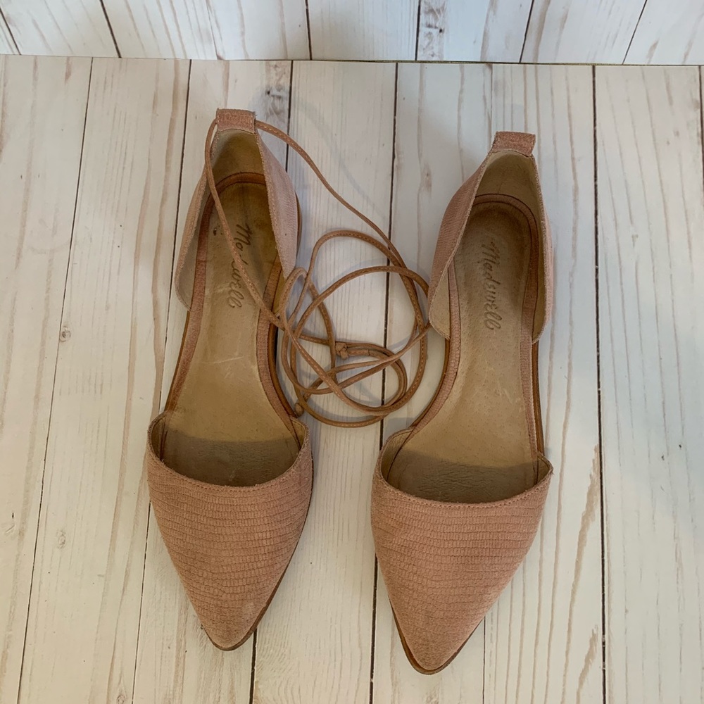 Blush Arielle d’Orsay Madewell flats Sz 7.5